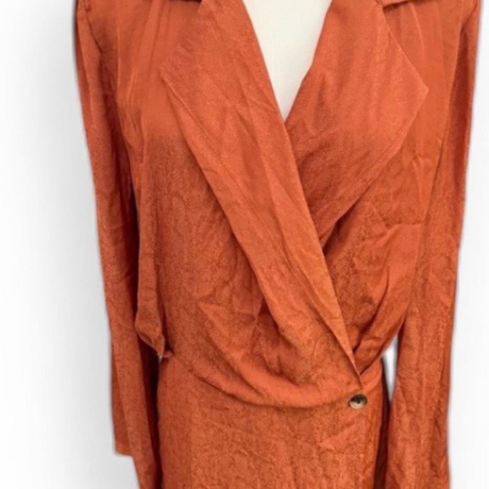Free People Rust Wrap Mini Dress - Women - Picture 9 of 9